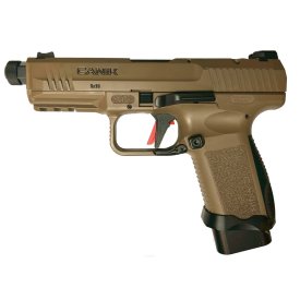 Pistolet samopowtarzalny CANIK TP9 ELITE-S COMBAT, FDE (Slide&Frame) Threaded Barrel